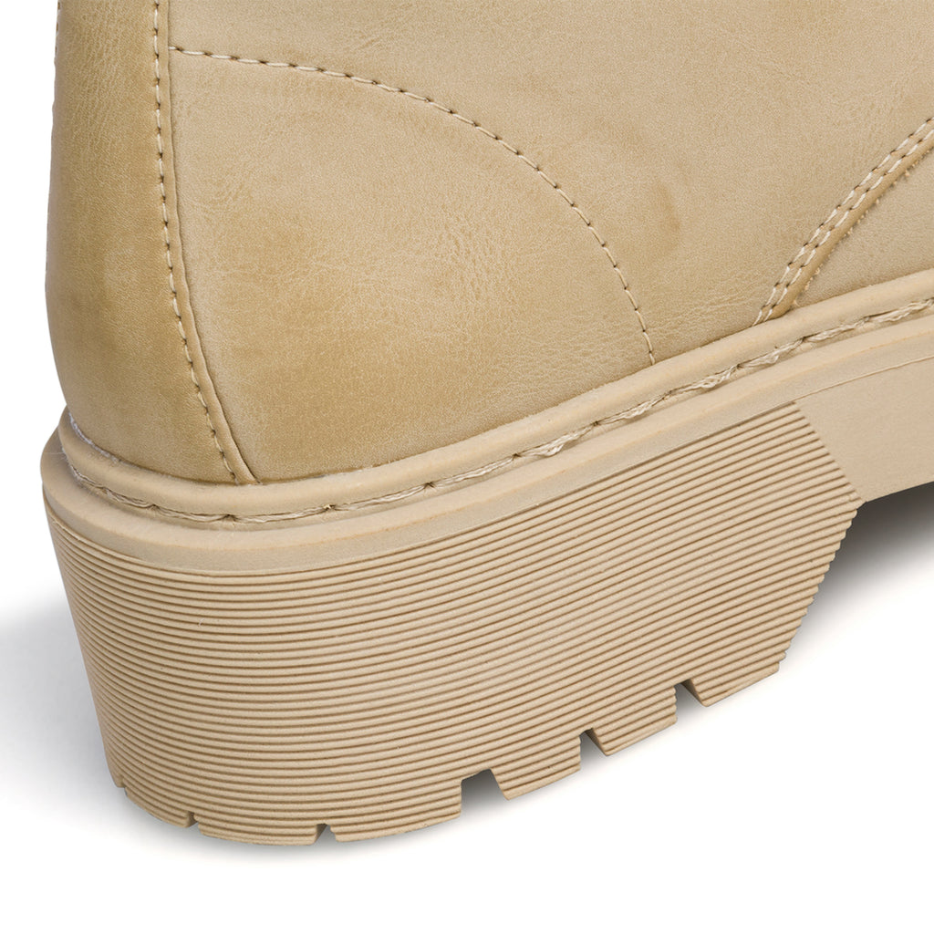 Anfibi beige da donna con suola chunky Lora Ferres