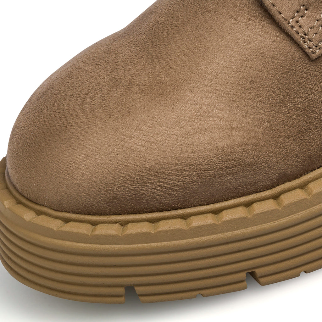 Anfibi beige da donna con tacco 6 cm Swish Jeans