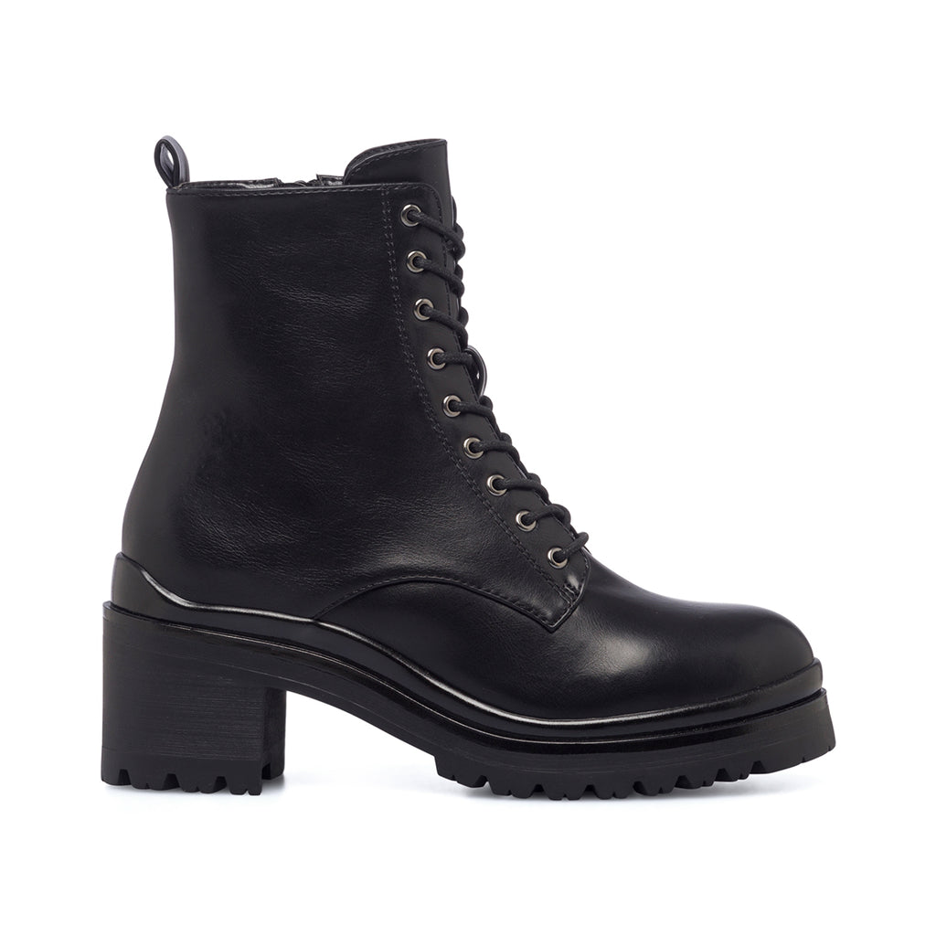 Anfibi neri da donna con tacco 5 cm Swish Jeans