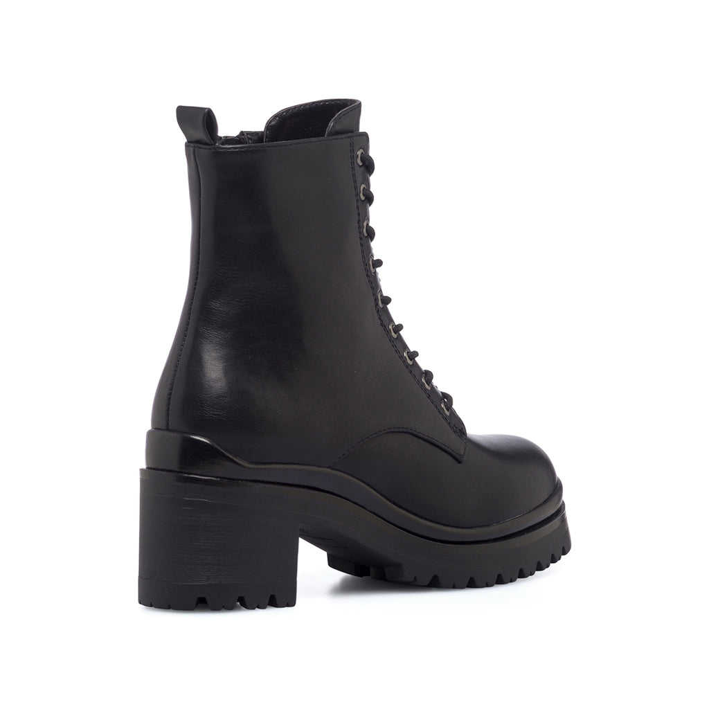 Anfibi neri da donna con tacco 5 cm Swish Jeans