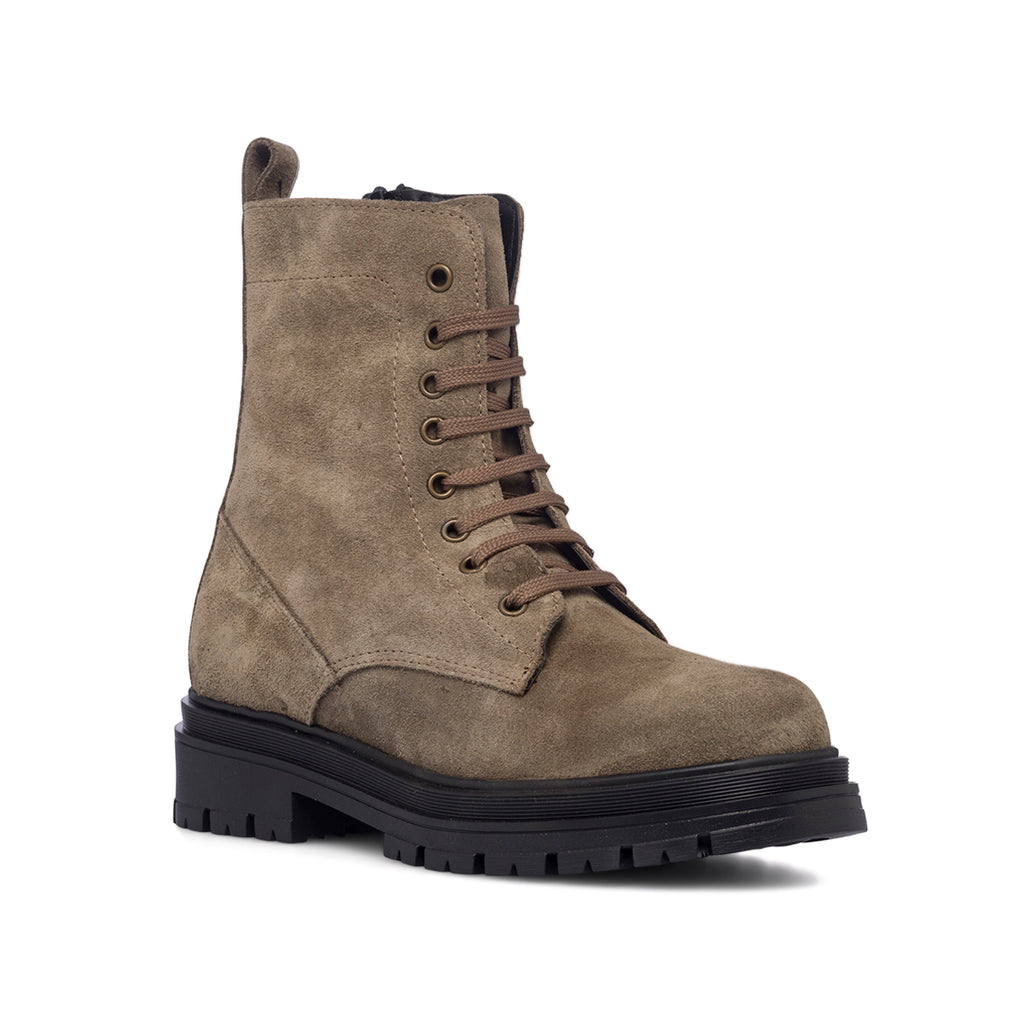 Anfibi taupe in microfibra da donna con suola chunky Swish Jeans