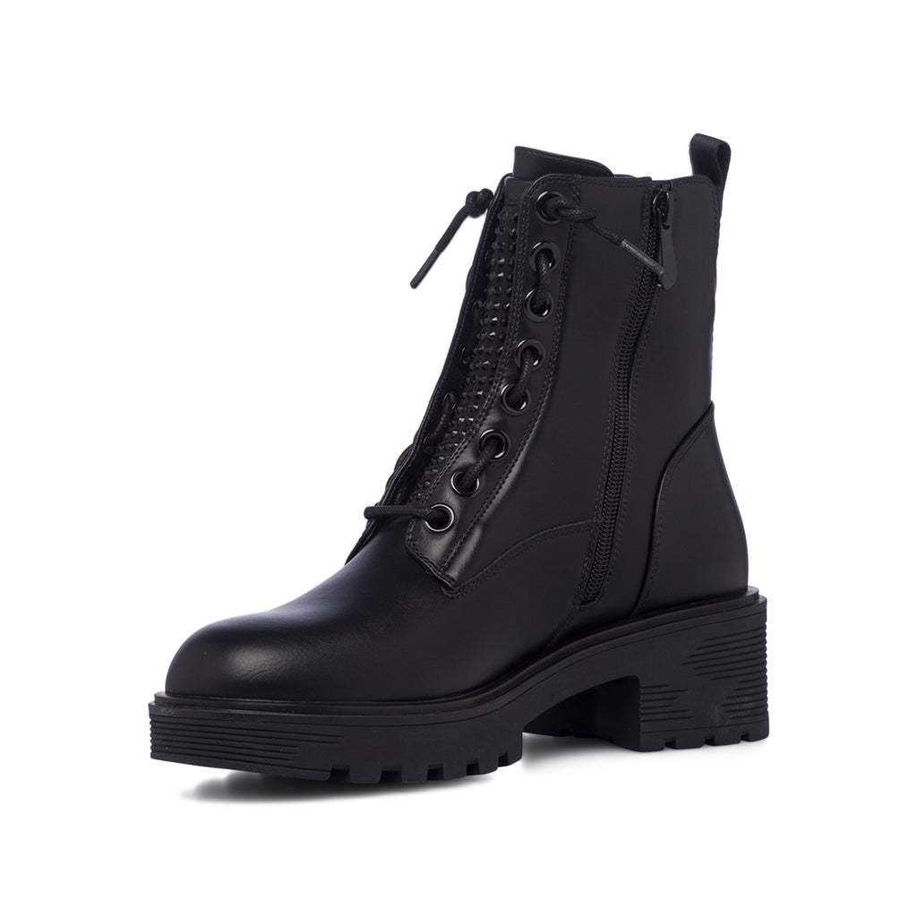 Anfibi neri in pelle da donna Lumberjack Ramone