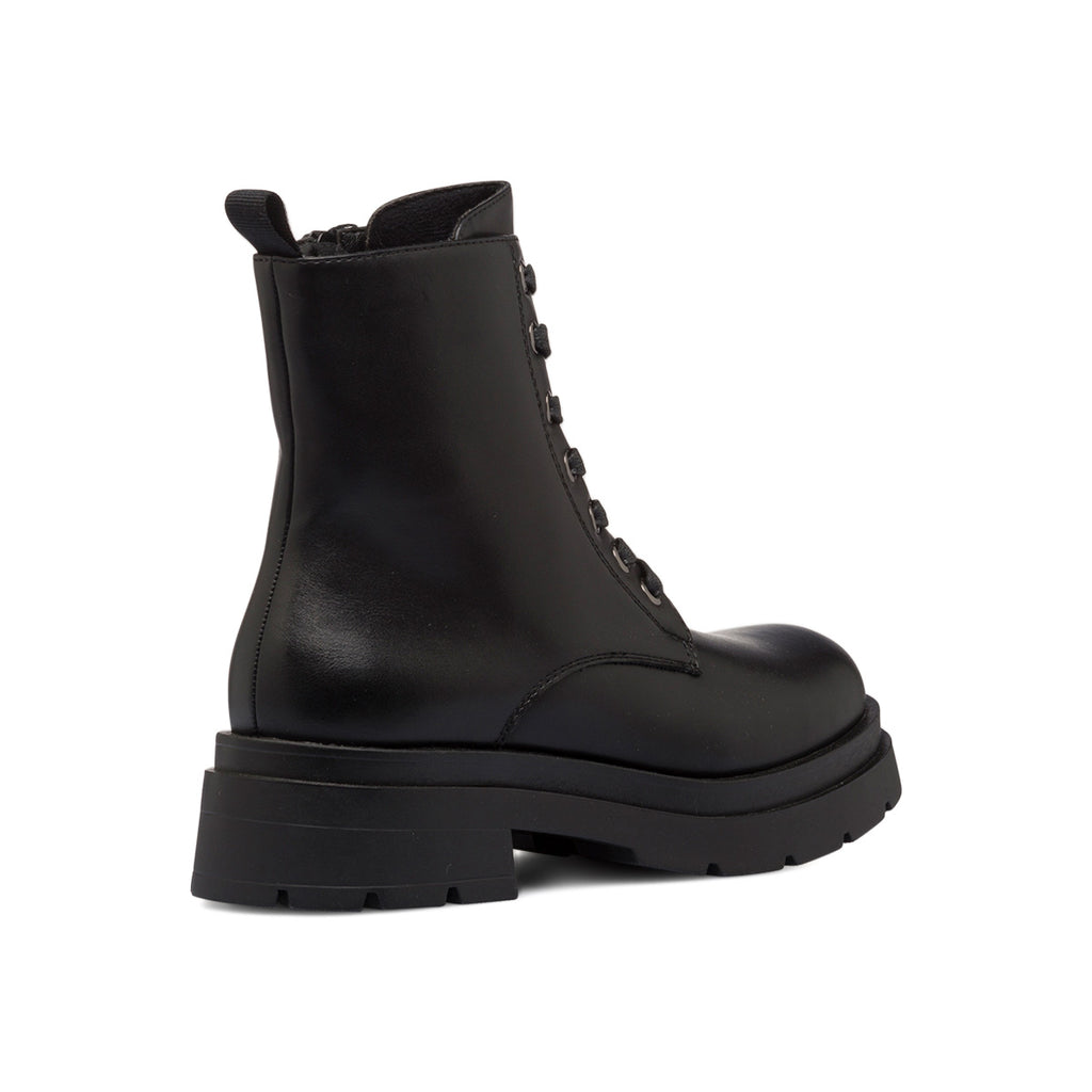 Anfibi neri da donna con zip laterale Lora Ferres