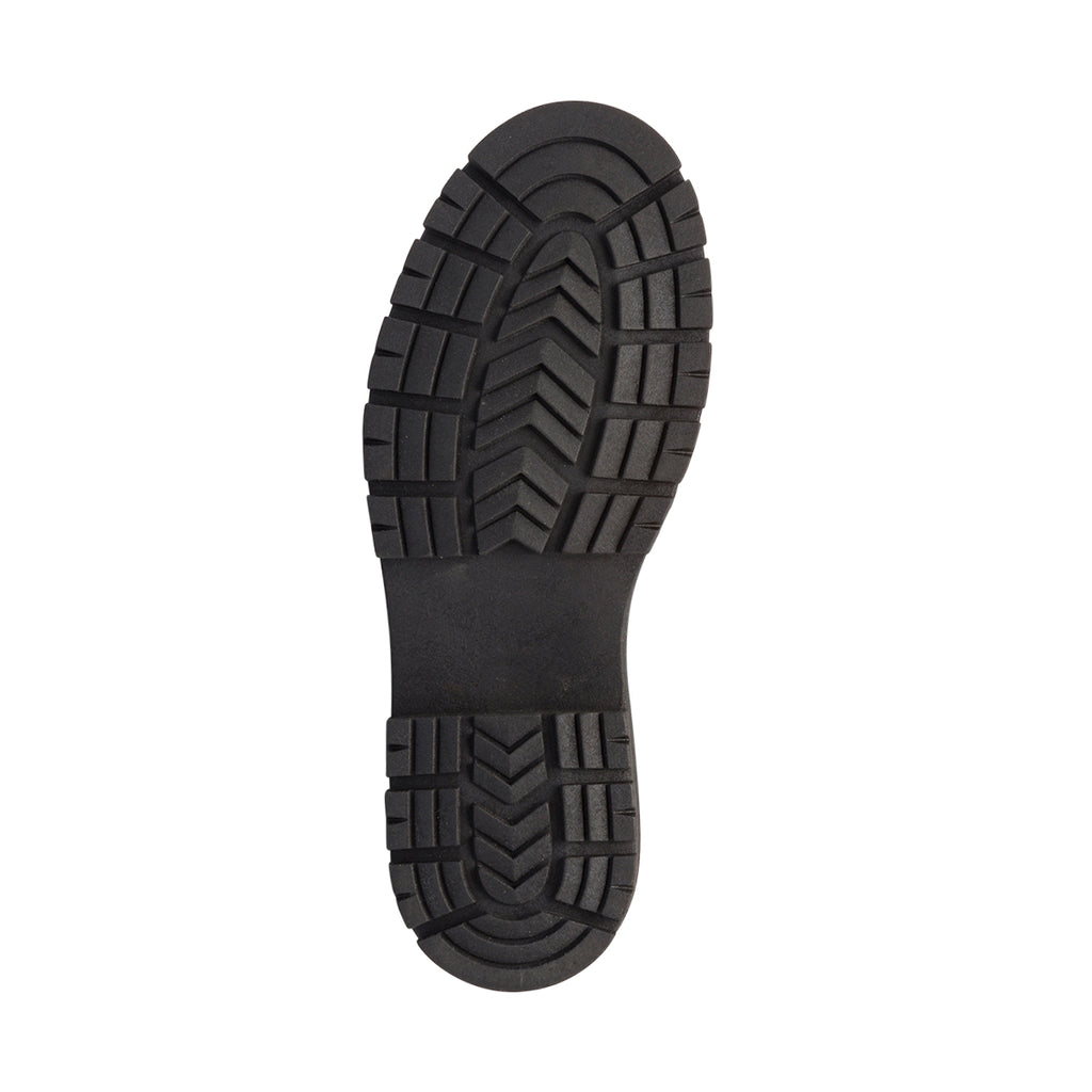 Anfibi neri da donna in pelle con zip laterale Primopiano