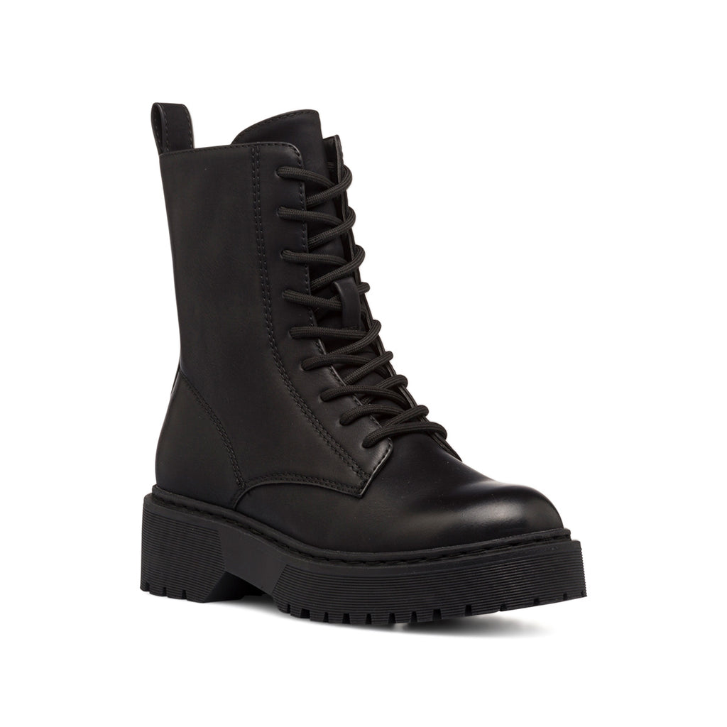 Anfibi neri da donna con suola chunky Lora Ferres
