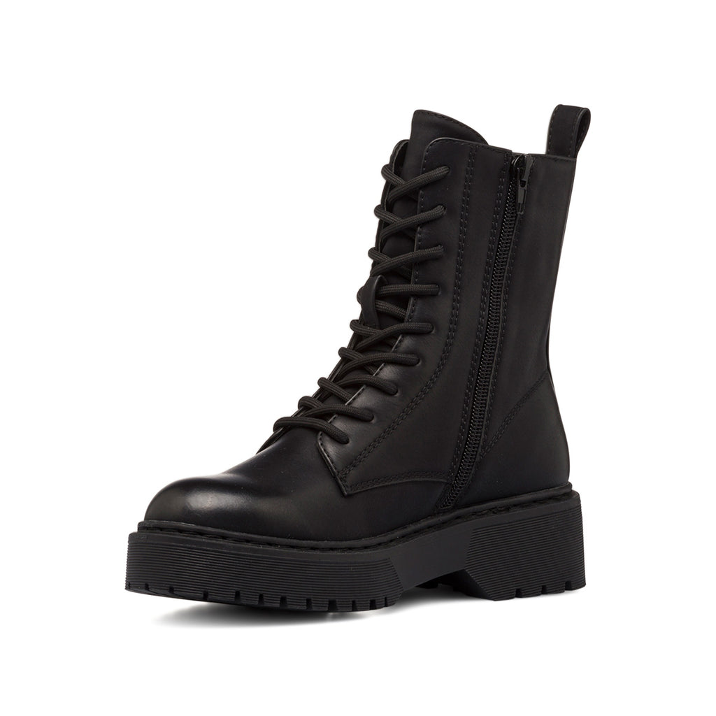 Anfibi neri da donna con suola chunky Lora Ferres