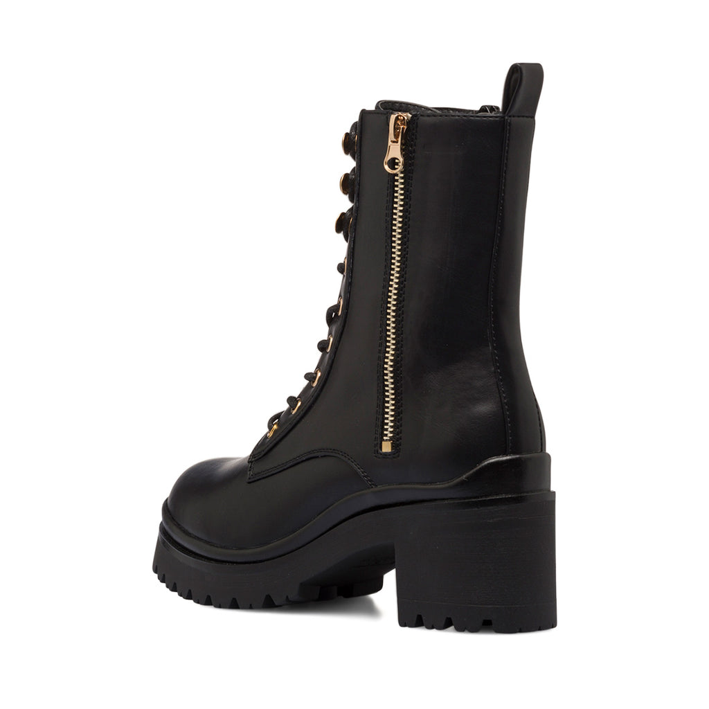 Anfibi neri da donna con tacco 6 cm e doppia zip Swish Jeans