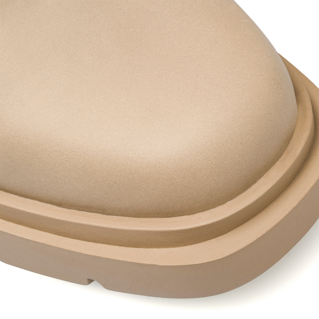 Anfibi taupe da donna con zip, cinturino e tacco 8 cm Swish Jeans