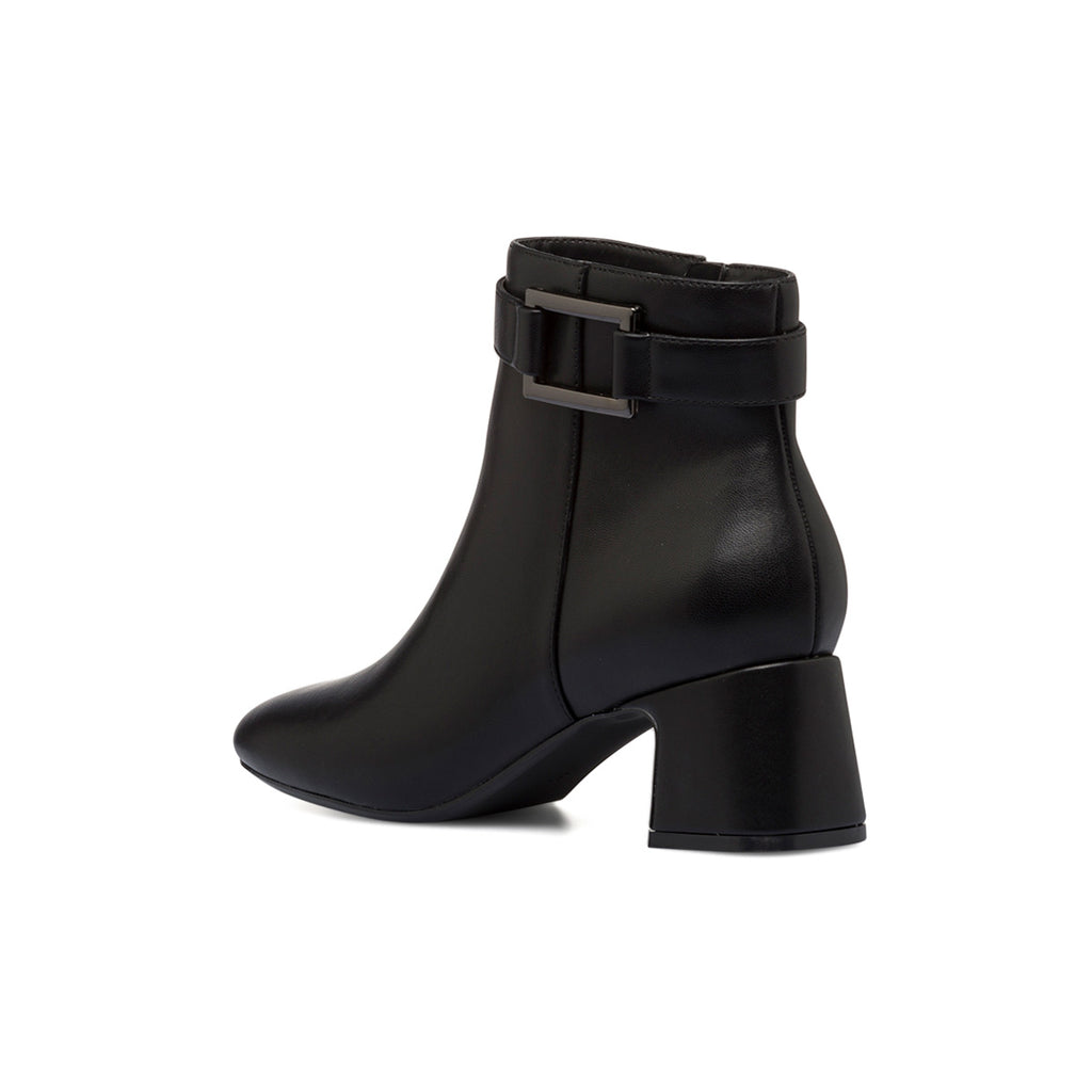 Stivaletti neri da donna con tacco a blocco 6 cm e cinturino Lora Ferres