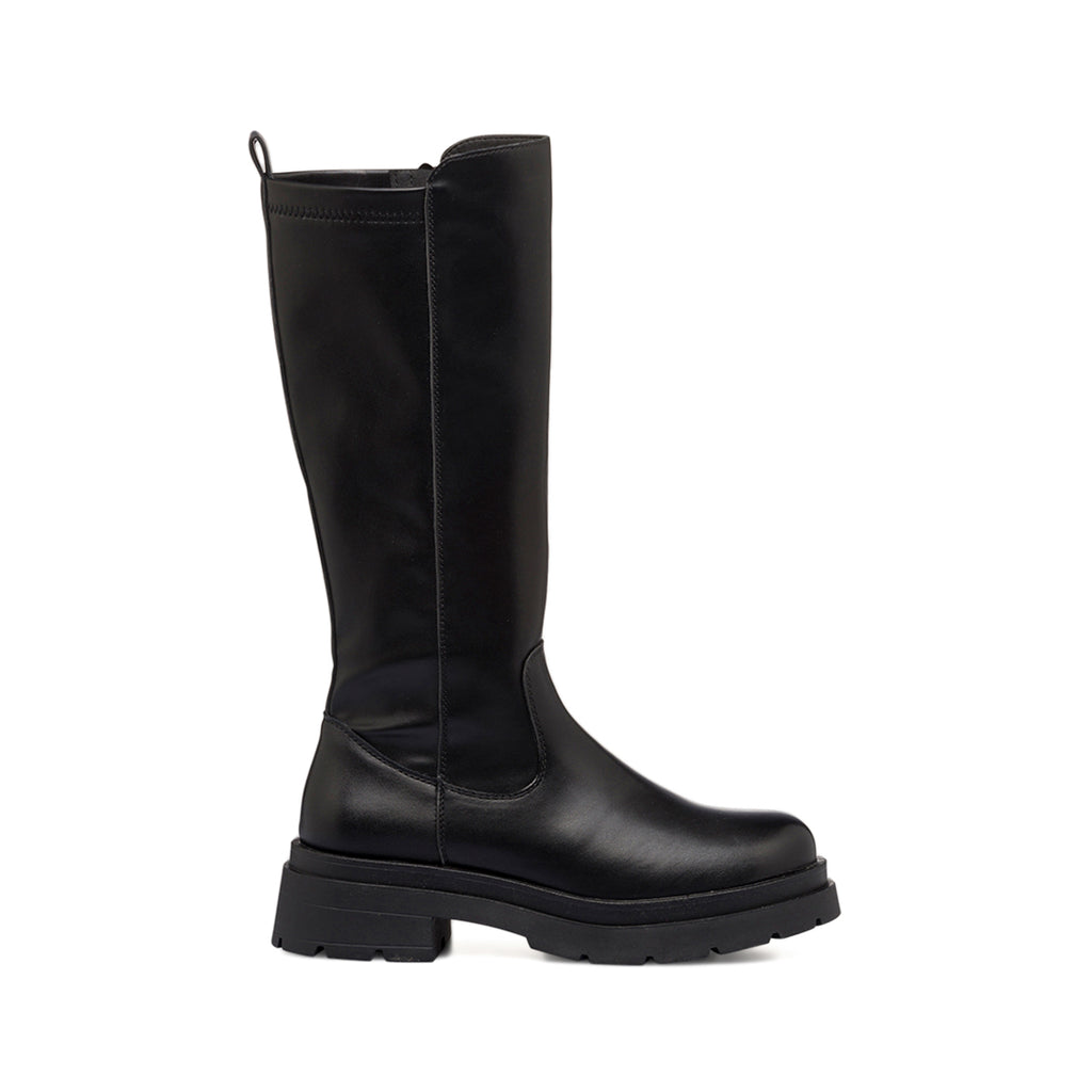 Stivali neri da donna con zip laterale e suola chunky Lora Ferres