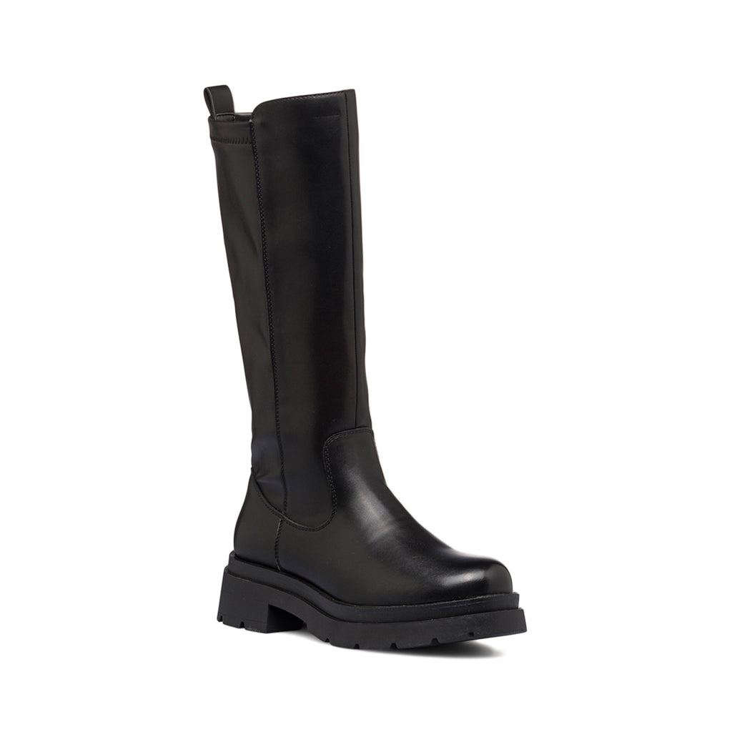 Stivali neri da donna con zip laterale e suola chunky Lora Ferres