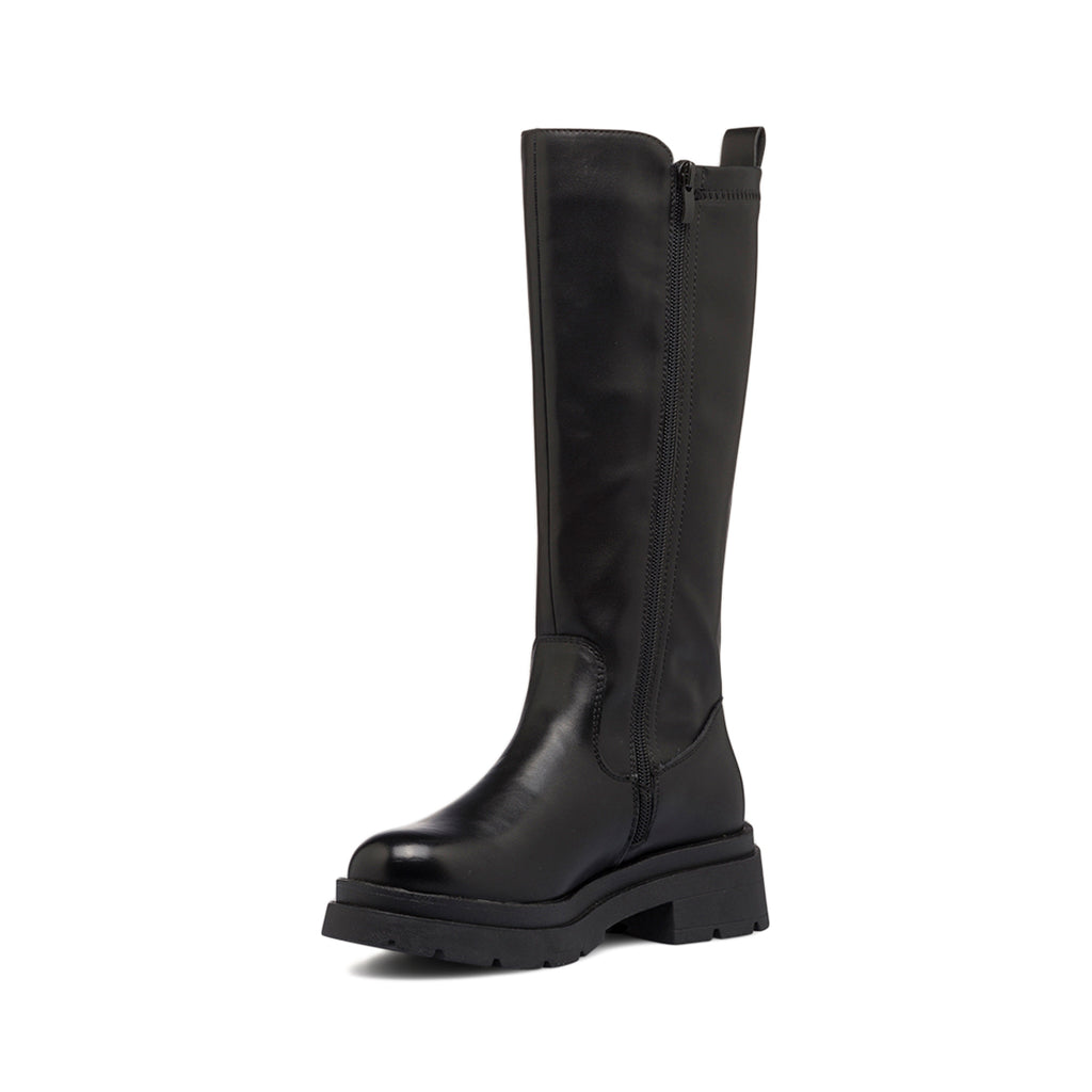 Stivali neri da donna con zip laterale e suola chunky Lora Ferres