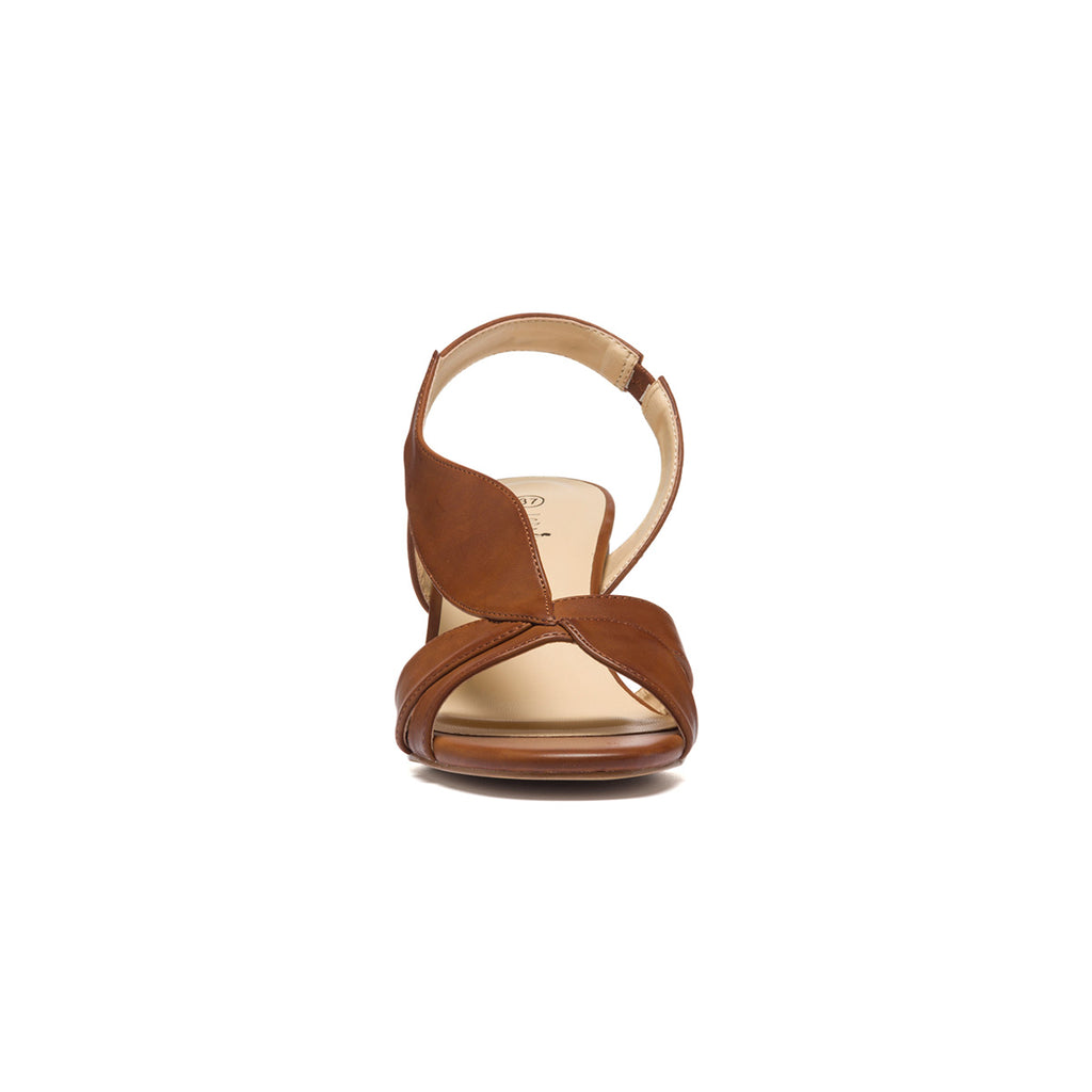 Sandali marroni con tacco 6 cm Lora Ferres