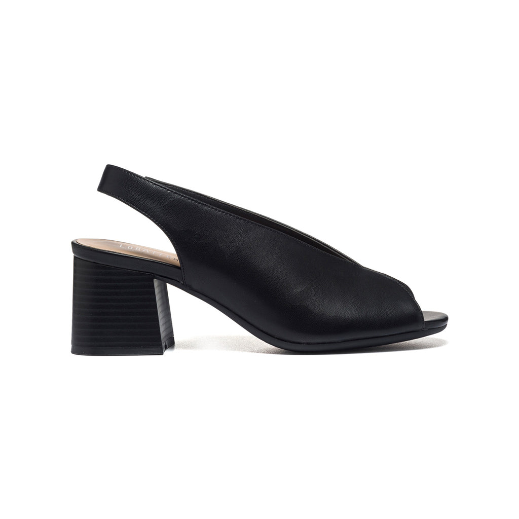 Sandali neri con tacco 6 cm Lora Ferres