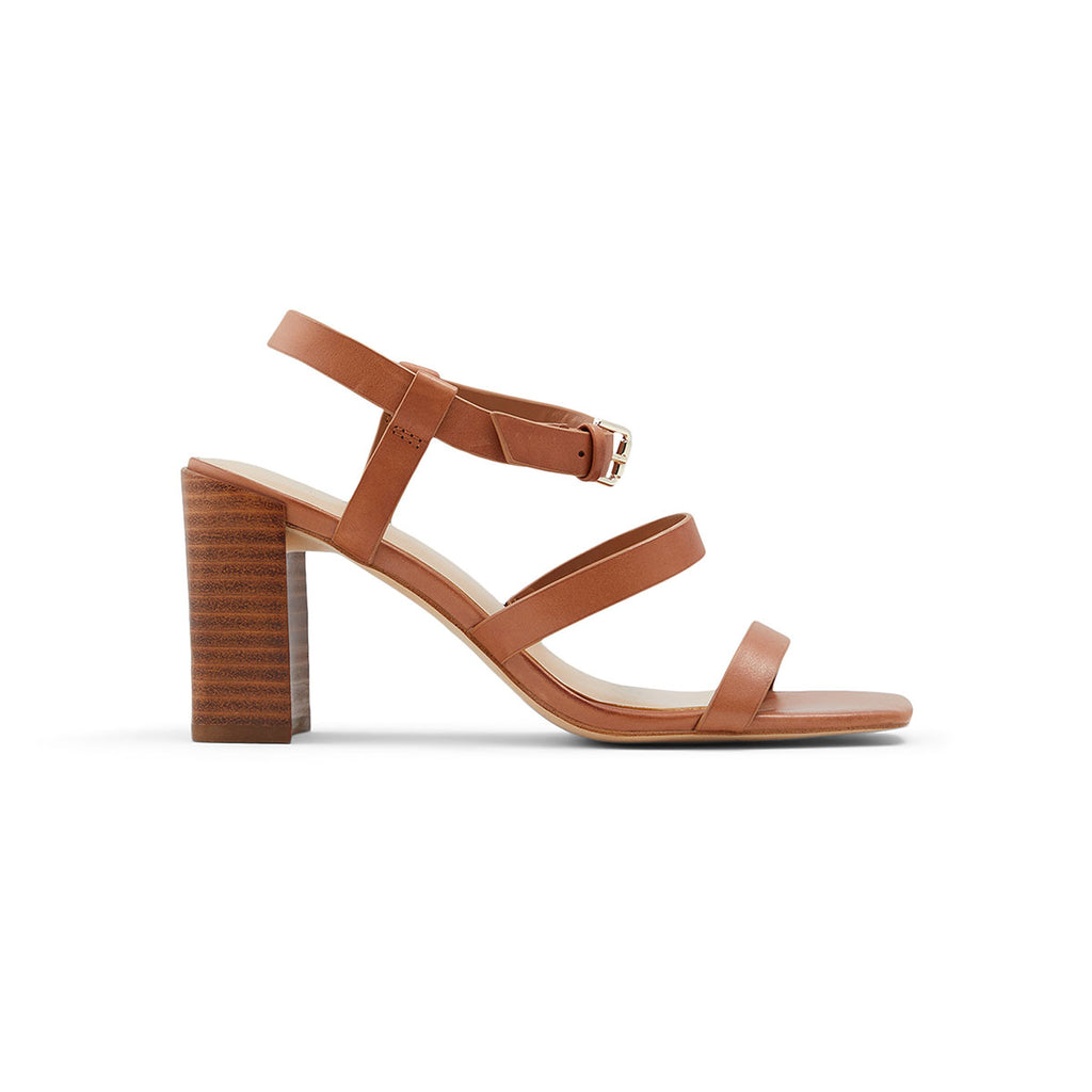 Sandali color cognac a punta squadrata con tacco 8,5 cm ALDO Havana