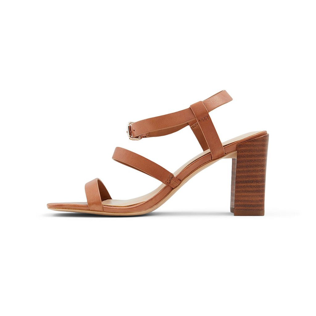 Sandali color cognac a punta squadrata con tacco 8,5 cm ALDO Havana