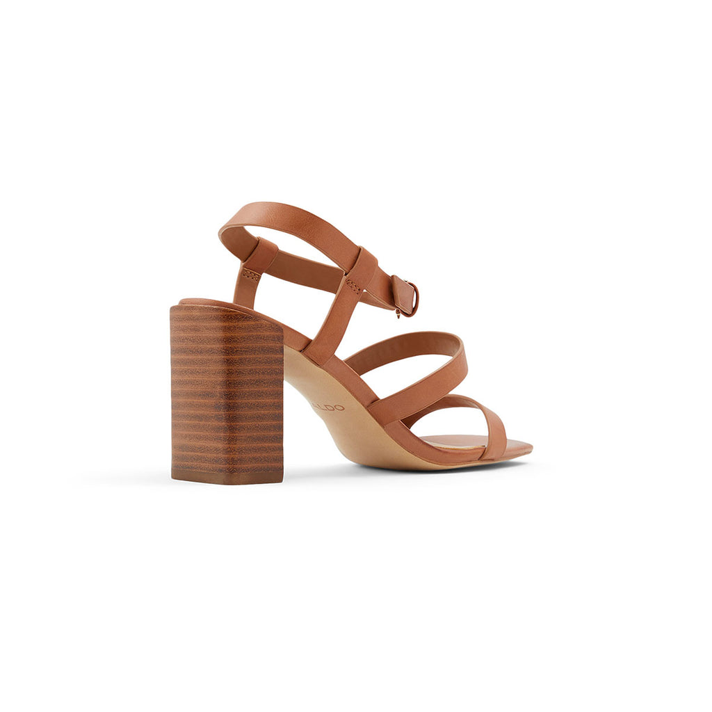 Sandali color cognac a punta squadrata con tacco 8,5 cm ALDO Havana