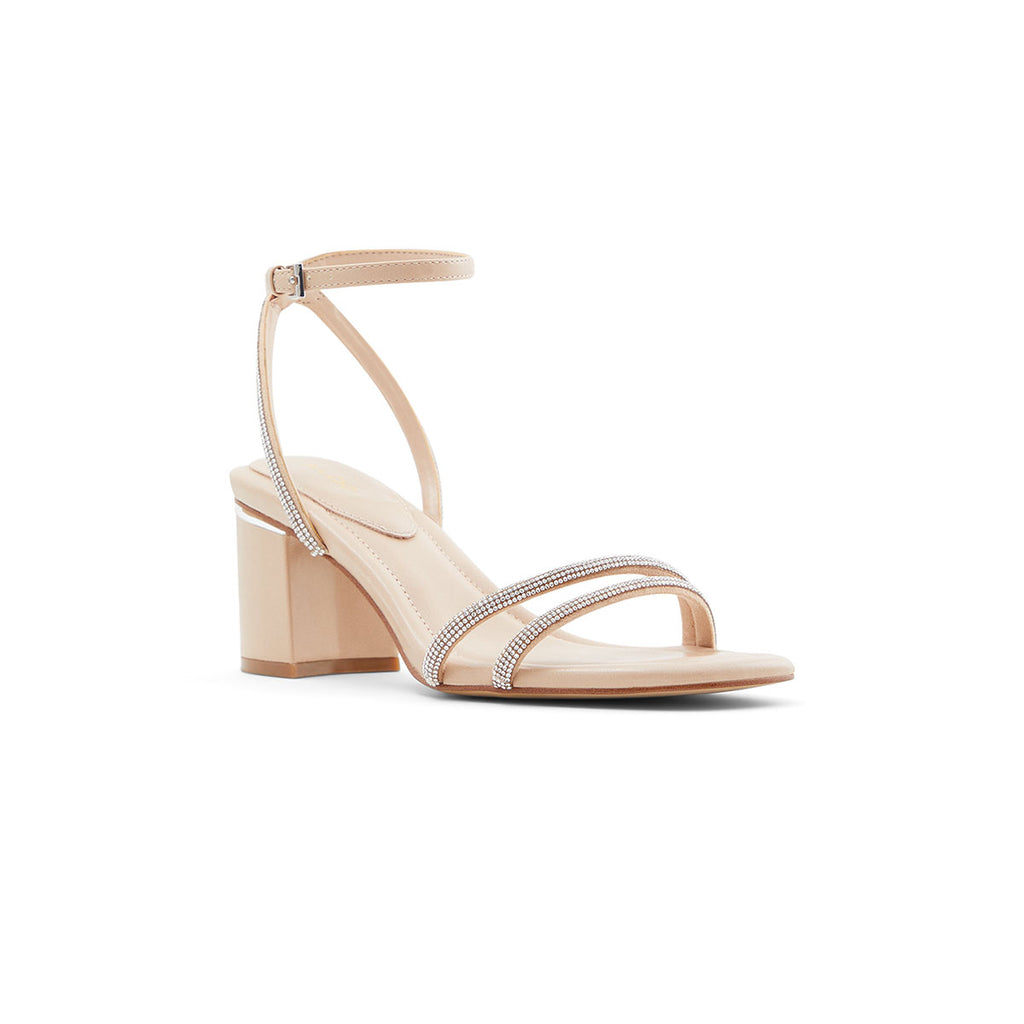 Sandali Slingback beige con tacco 6 cm e strass ALDO Miraydda