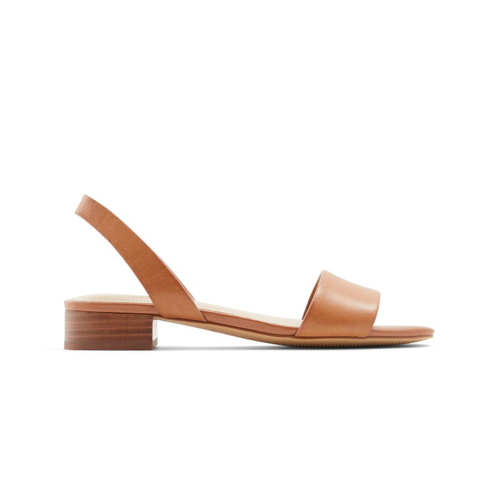 Sandali color cognac in pelle con cinturino e tacco 2 cm ALDO Doredda