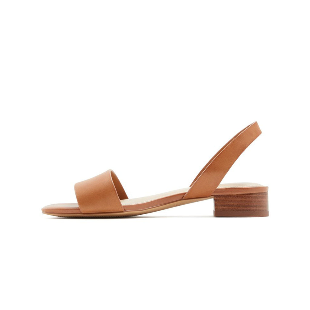 Sandali color cognac in pelle con cinturino e tacco 2 cm ALDO Doredda