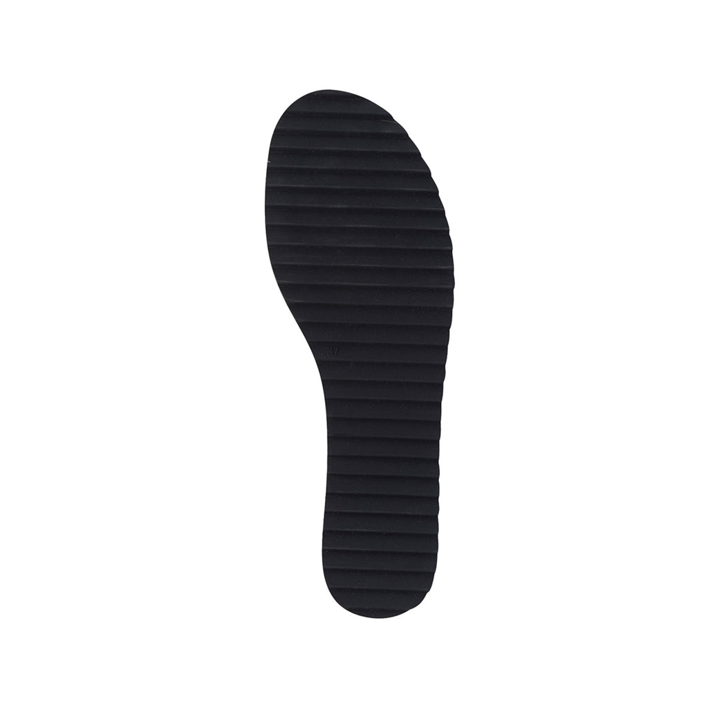 Zeppe nere in tessuto con suola in corda 6 cm e fascia doppia Lora Ferres