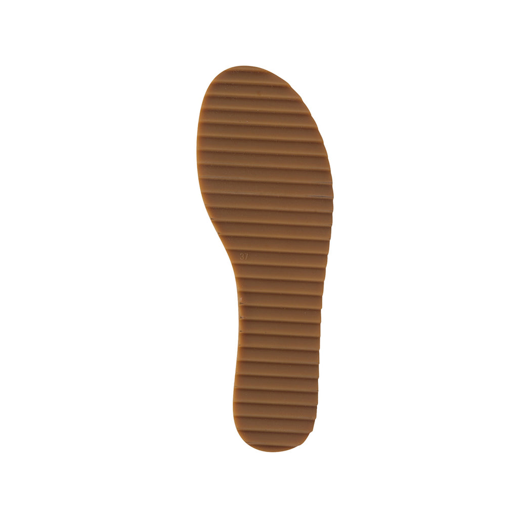Zeppe beige in tessuto con suola in corda 6 cm e fascia doppia Lora Ferres