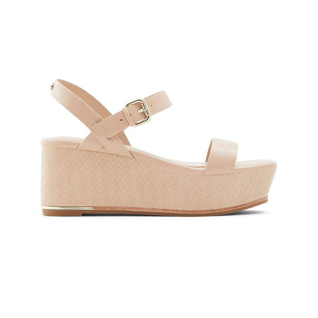 Sandali beige con zeppa 6 cm ALDO Eloiniel