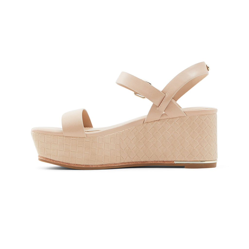 Sandali beige con zeppa 6 cm ALDO Eloiniel