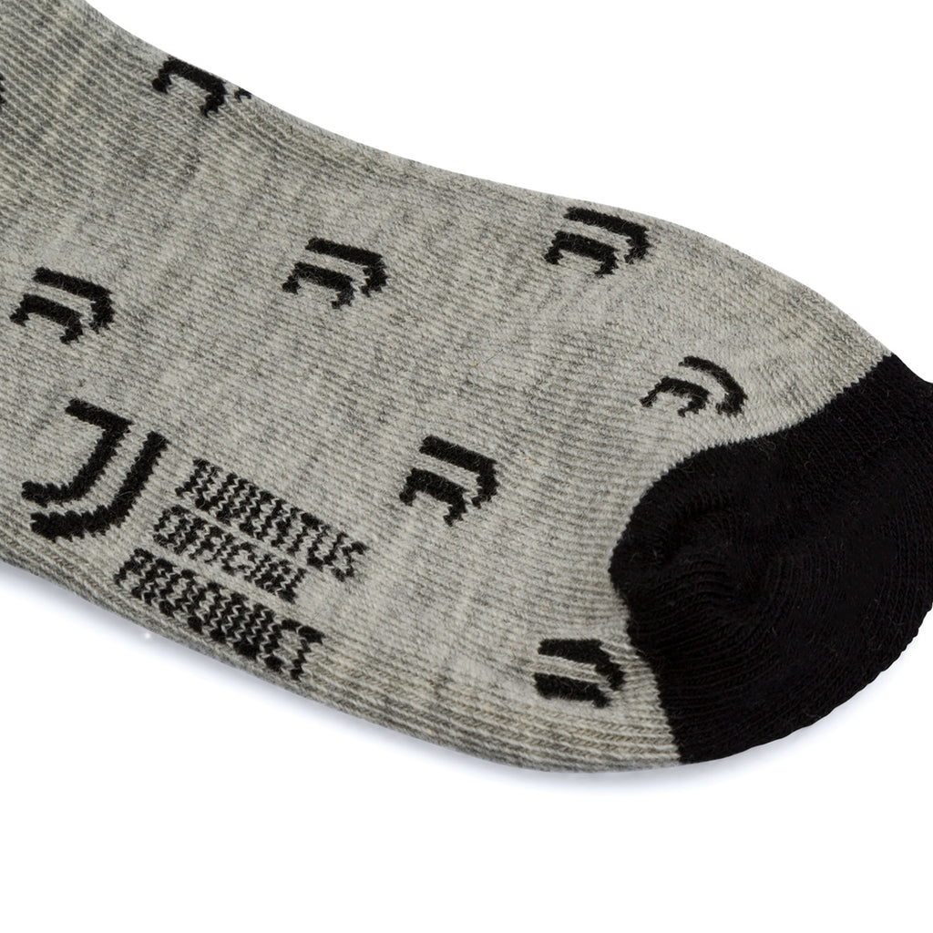 Pacco da 4 paia di calzini grigi e neri da bambino con logo Juventus