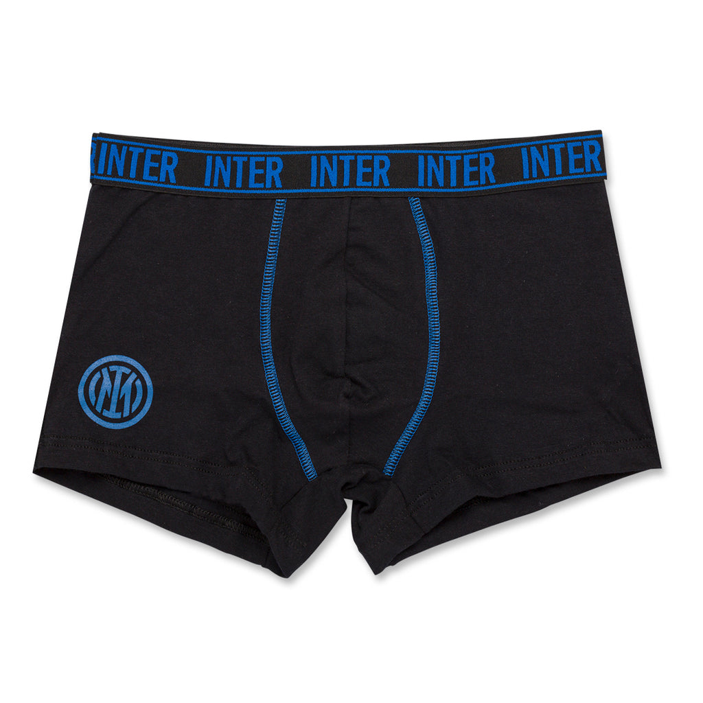 Boxer neri da uomo con logo Inter