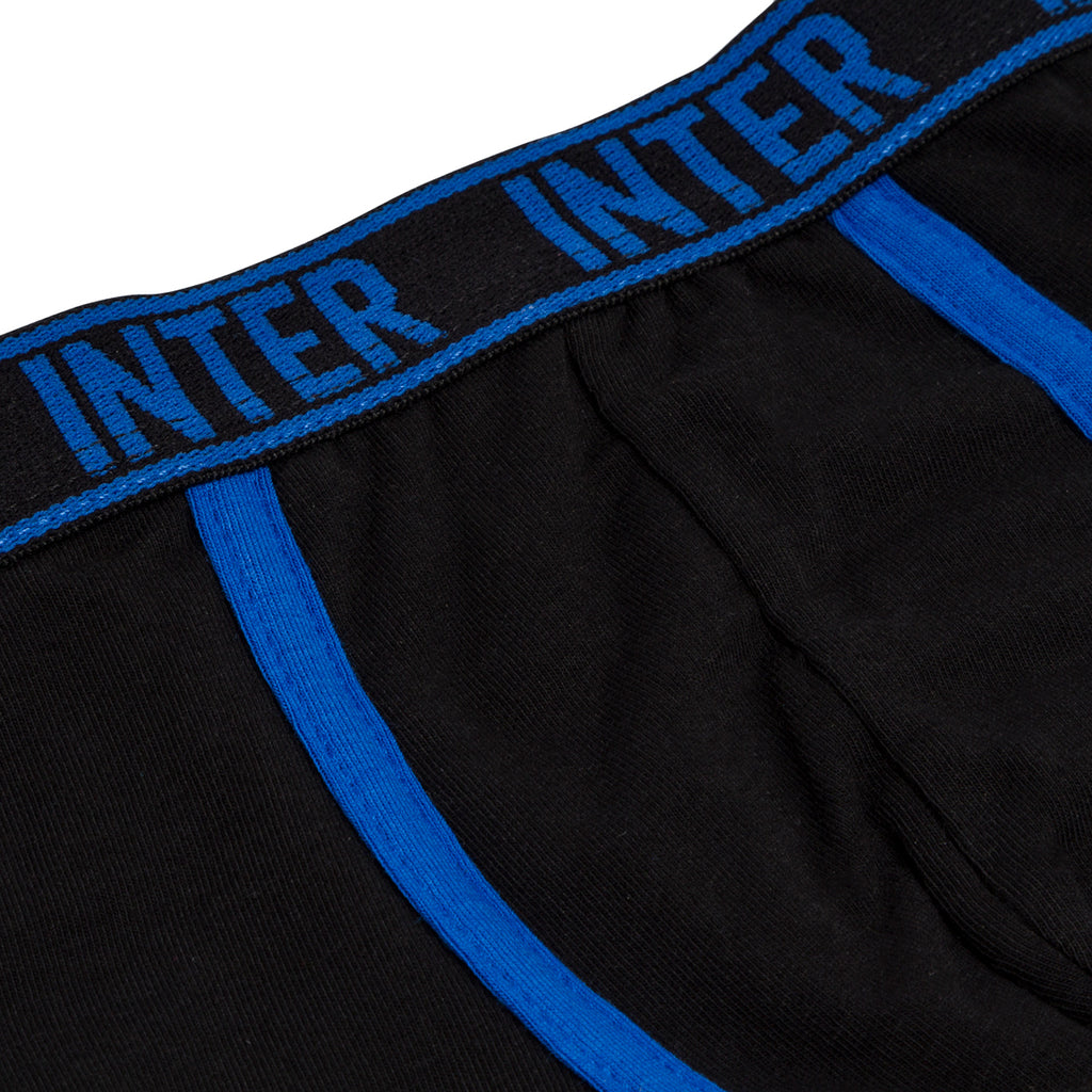 Boxer neri da bambino con logo Inter