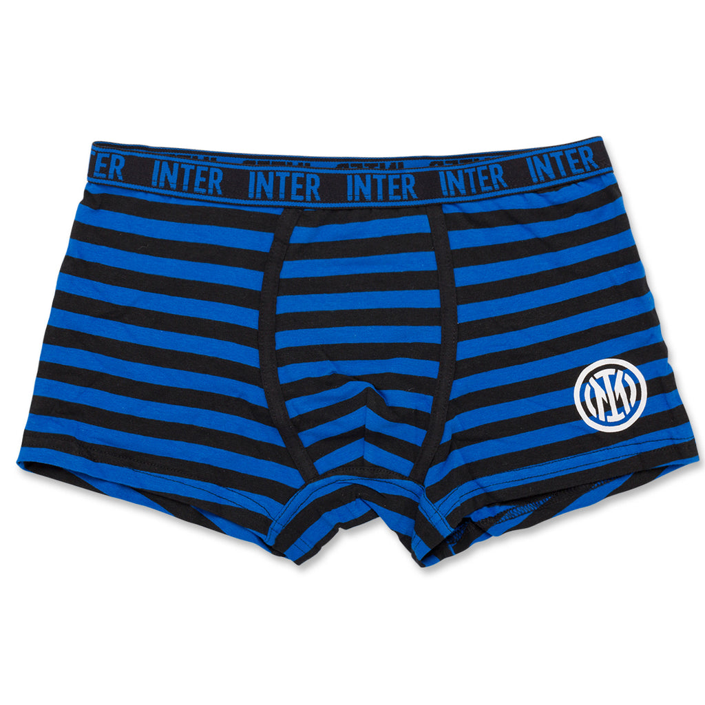 Boxer nerazzurri da bambino con logo Inter