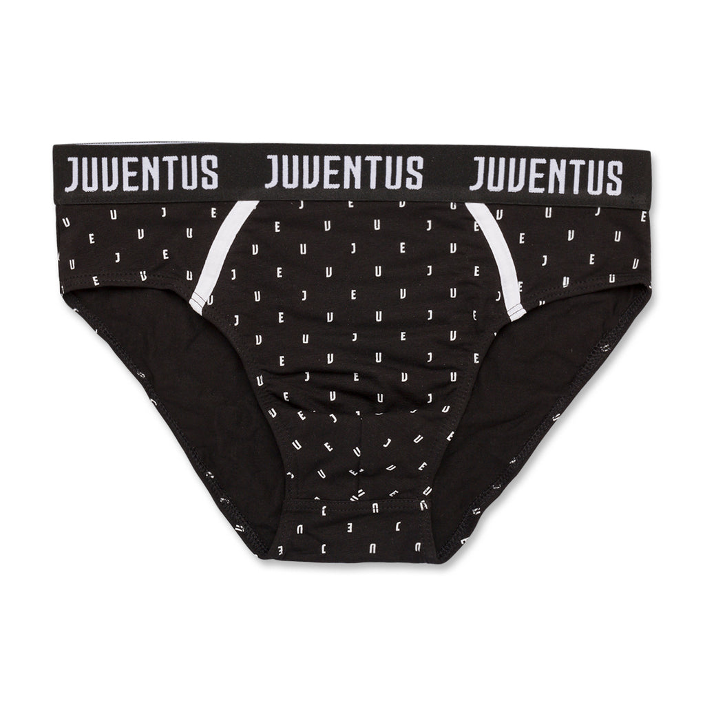 Slip neri da uomo con logo Juventus