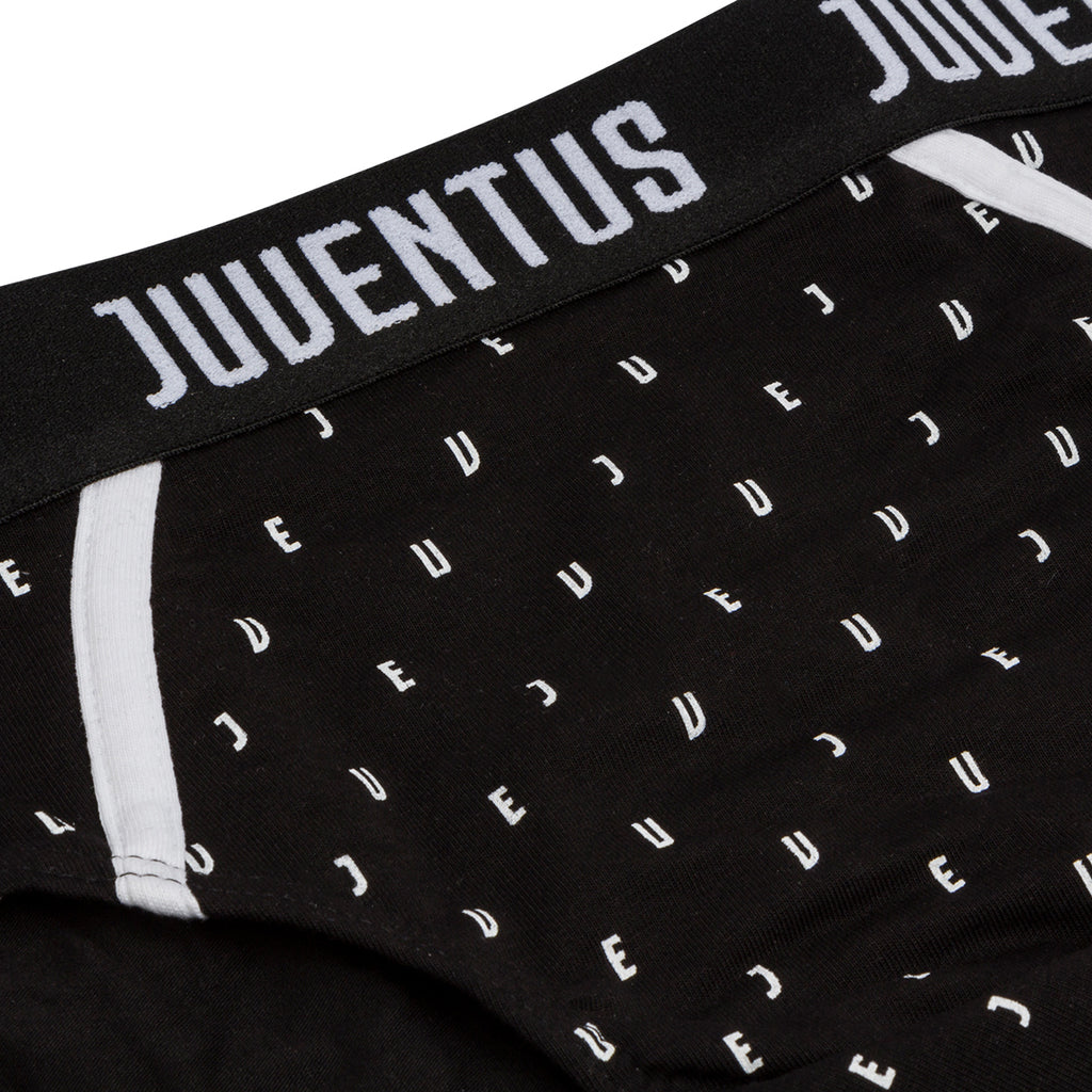 Slip neri da uomo con logo Juventus