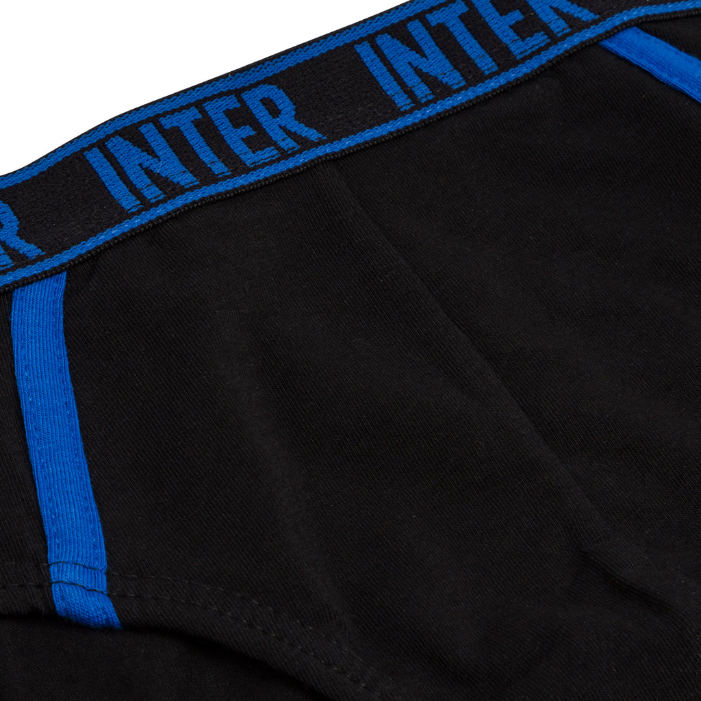 Slip neri da bambino con logo Inter