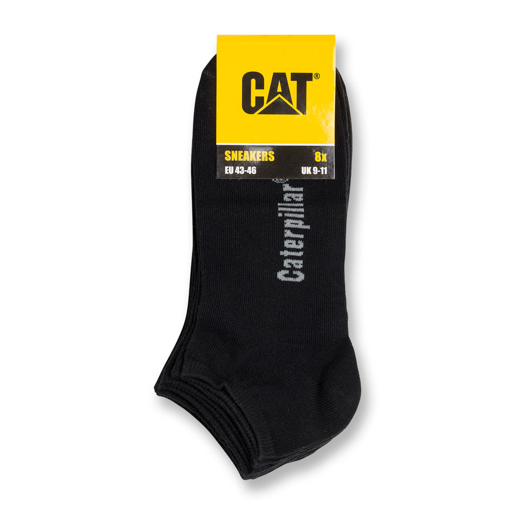 Pacco da 8 paia di calzini neri da uomo Caterpillar