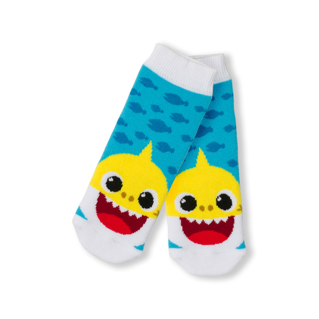 Calzini antiscivolo azzurri da bambino Baby Shark