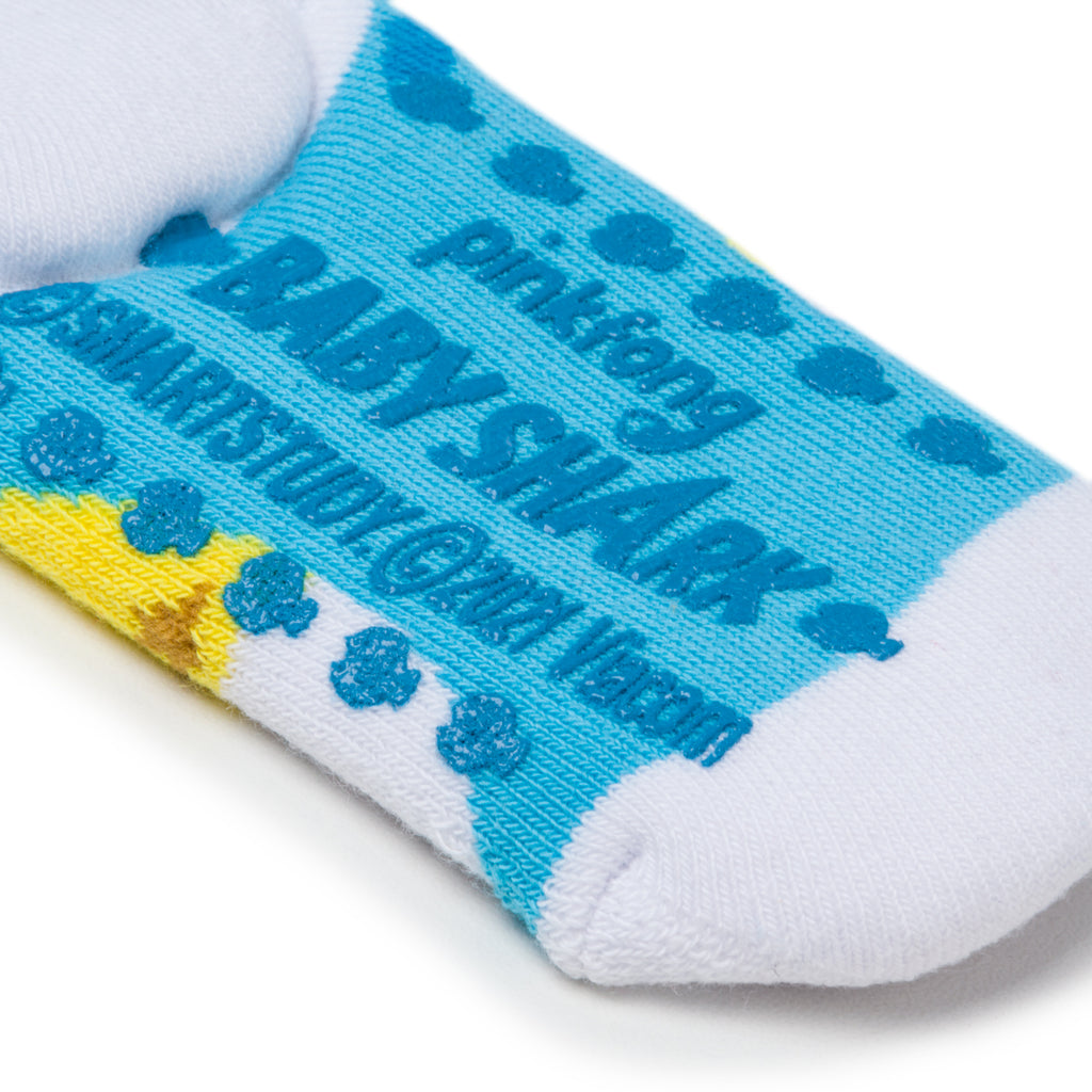 Calzini antiscivolo azzurri da bambino Baby Shark