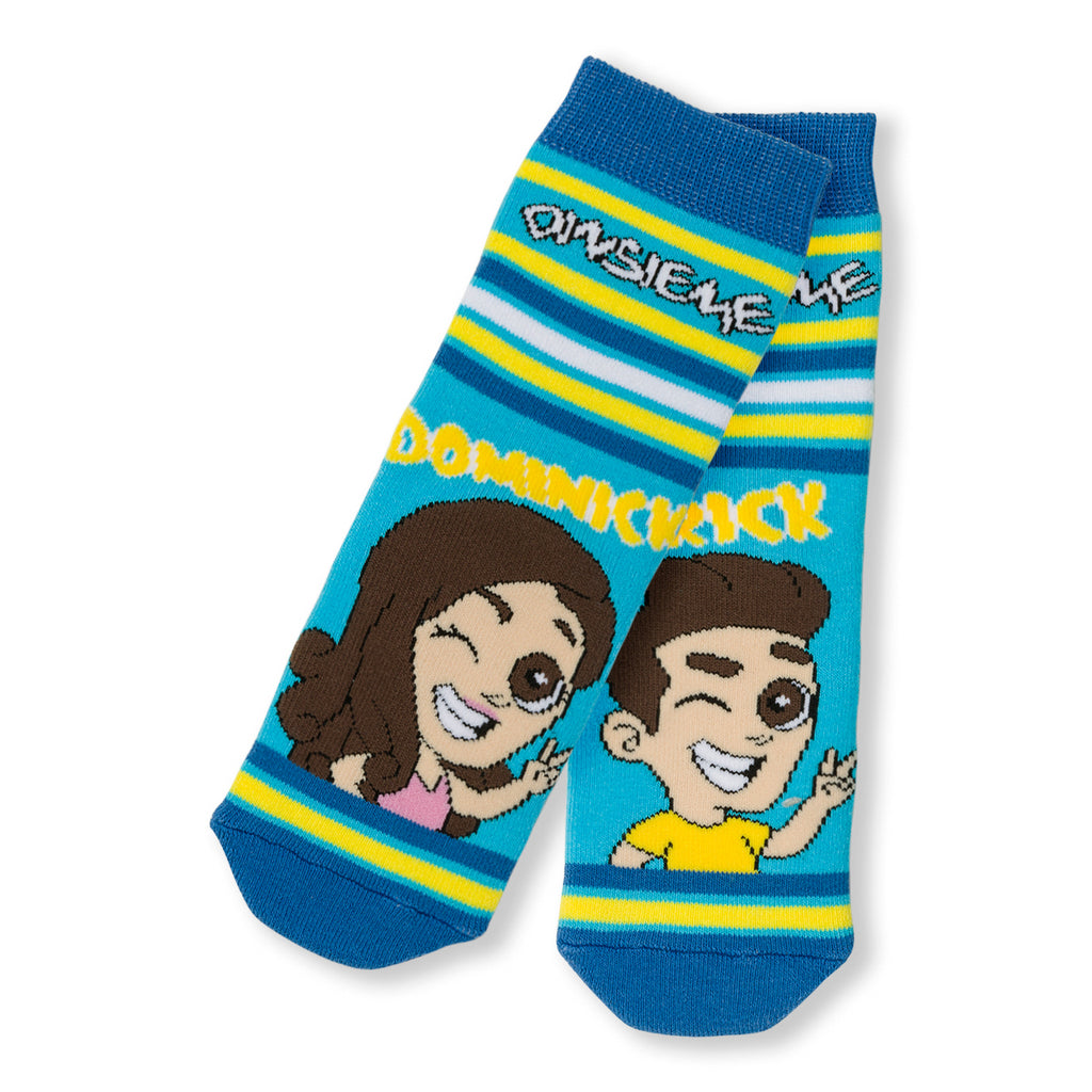 Calzini antiscivolo azzurri da bambino Dinsieme