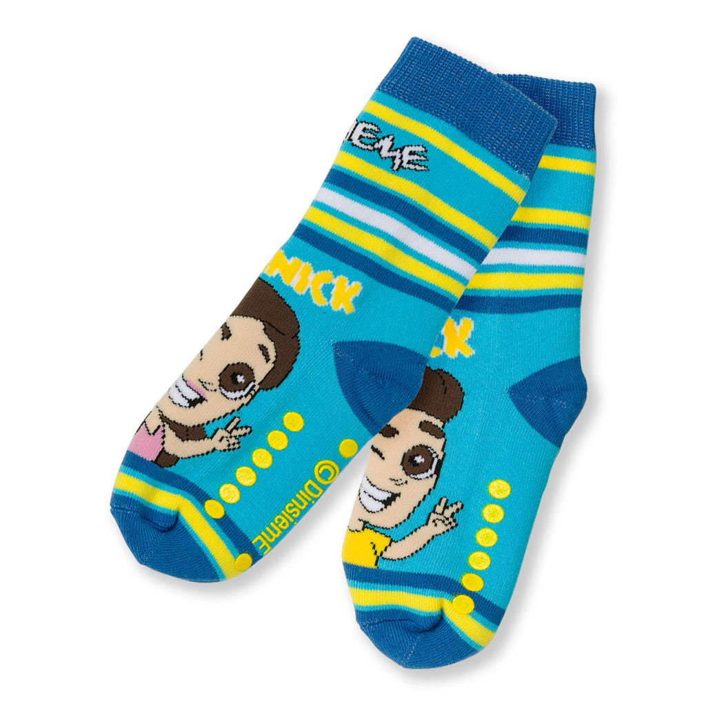 Calzini antiscivolo azzurri da bambino Dinsieme