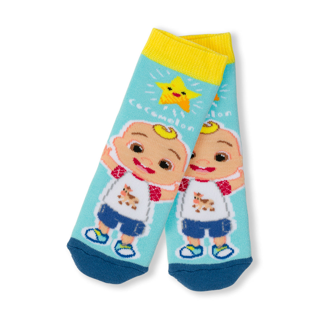 Calzini antiscivolo azzurri da bambino Cocomelon