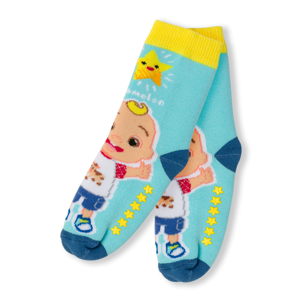 Calzini antiscivolo azzurri da bambino Cocomelon