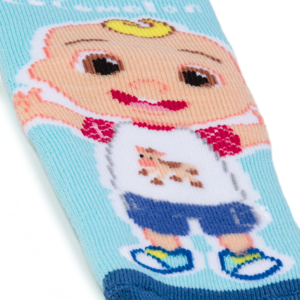 Calzini antiscivolo azzurri da bambino Cocomelon