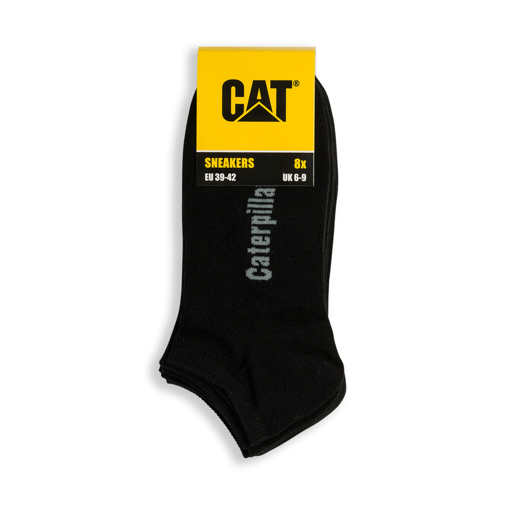 Pacco da 8 paia di calzini neri da uomo Caterpillar