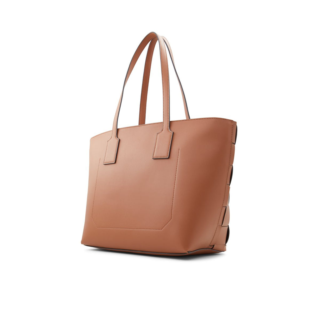Borsa a spalla color cognac effetto intrecciato ALDO Alhena