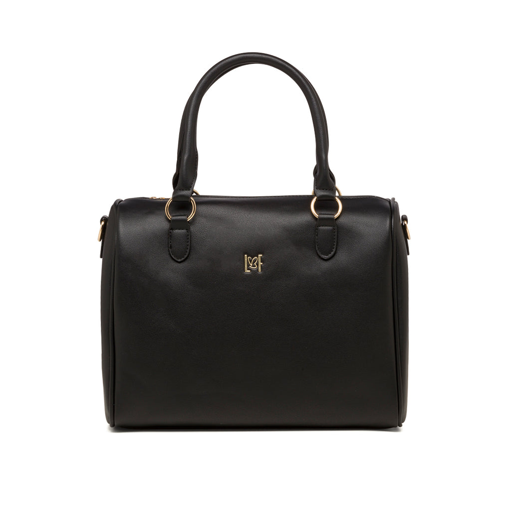 Borsa a mano nera da donna con tracolla rimovibile Lora Ferres