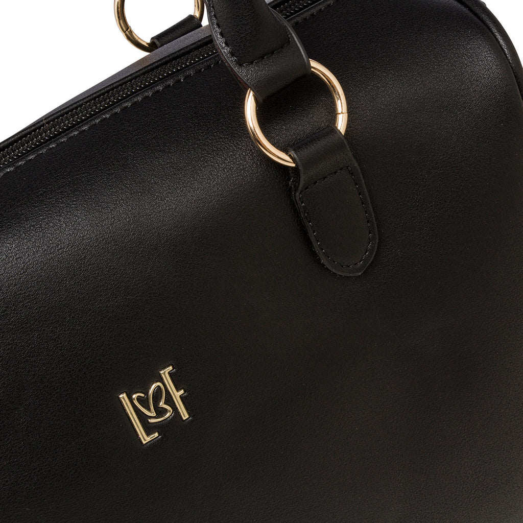 Borsa a mano nera da donna con tracolla rimovibile Lora Ferres