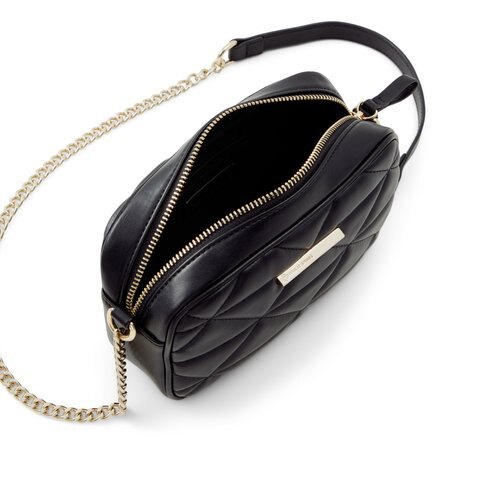 Borsa a tracolla nera in pelle vegana trapuntata Call It Spring Jools